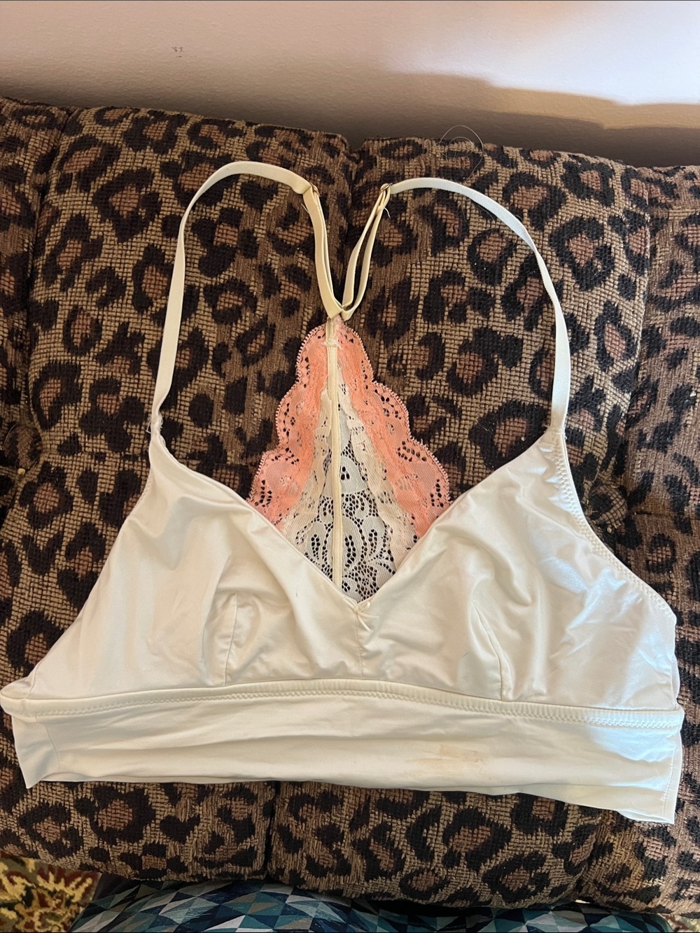 Lot of 2 Aerie Women's Satin Bralettes with Lace Back racerback size small